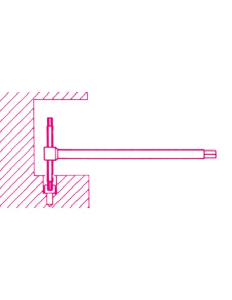 Chiavi a T con tre estremità maschio per viti con impronta Torx® cromate Chiavi a T con tre estremità maschio per viti con impronta Torx® cromate